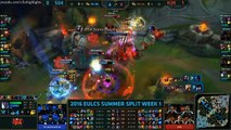 H2K vs S04 Highlights - H2K vs FC SCHALKE 04 Game 2 EU LCS Week 1 Summer 2016