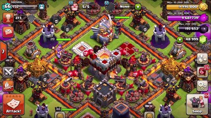 Clash Of Clans - IMMORTAL MINER!! (1 miner and all Healers!!)