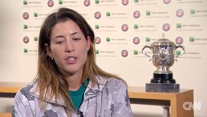 Garbine Muguruza Wins French Open 2016 - Interview