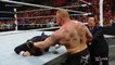 Seth Rollins vs Brock Lesnar - WWE World Heavyweight Championship Match-WWE Raw 2015