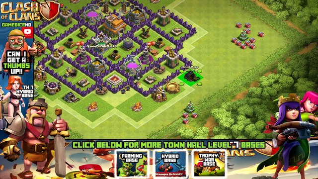 BEST Town Hall Level 7 Defense Strategy for Clash of Clans + Defense REPLAY & TH7 Dark Elixir Drill