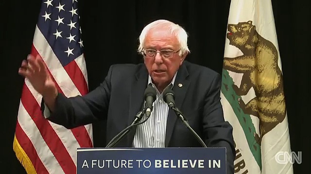 Sanders slams protester violence at Trump rallies