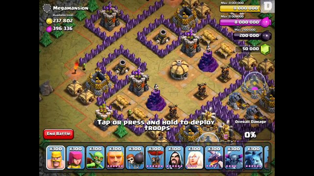 Clash of Clans - 300 Dragons! (Slightly Overpowered)