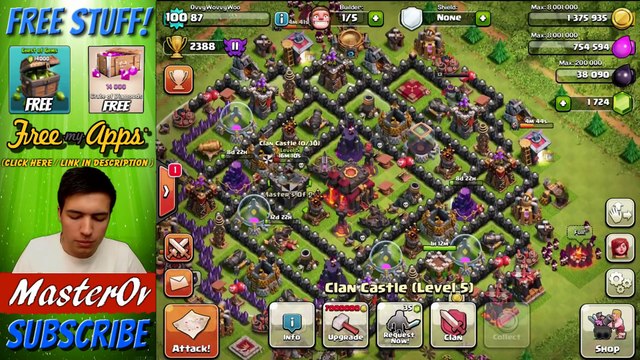 Clash Of Clans ALL MAX WIZARD RAID 60 Level 6 Wizards