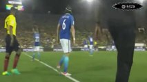 لقطة اصدام كوتينهو مع ديفيد لويس - مباراة البرازيل والاكوادور كوبا امريكا 2016
