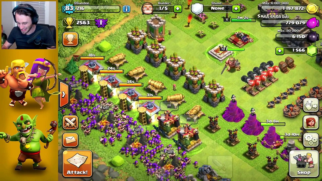 Clash of Clans   Town Hall 9 in Masters League w  Gertrude!