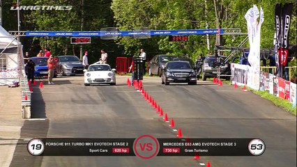Mercedes E63 AMG (W212) Evotech vs BMW X6M X5M vs Porsche 911 Turbo