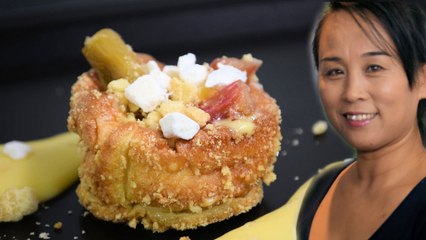 How to Make Rhubarb & Custard Tart - Xiao's Kitchen