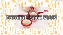 Recipe Coconut snowballs