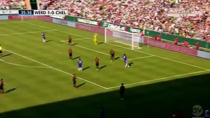 Chelsea’s Fernando Torres blazes over from 10 yards out v Werder Bremen 2014