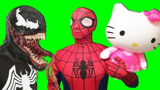 Spiderman Flies & Giant Gummy Hello Kitty Vs Venom - Real Life Superhero Movie (1080p_30fps_H264-128kbit_AAC)