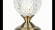 Title :  Modern Antique Brass & Decorative Glass Bedside Touch Table Lamp