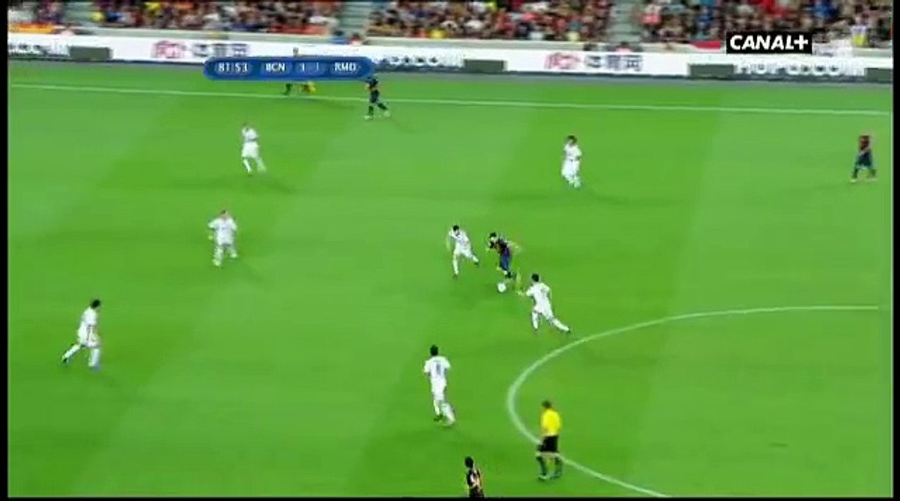 Angry Christiano play foul on Messi