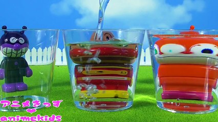 アンパンマン おもちゃ アニメ 色遊び 水遊び❤ えのぐ animekids アニメきっず animation Anpanman Toy Playing in the water