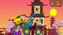 Cars cartoons for kids. Crazy Racers. Harvester with a saw. Learning for children. Tiki Taki Games