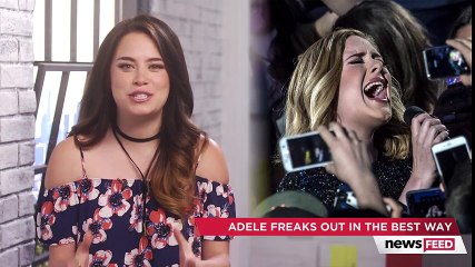 Adele Hilariously Freaks Out After Recognizing Fan Onstage