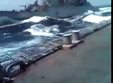 Indian Navy ship and Pakistani Navy ship racing in Arabian sea