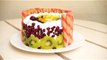 Eggless Fresh Fruit Cake Fruit Pastry Recipe  Without Oven