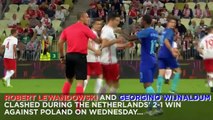 Robert Lewandowski & Wijnaldum FIGHTS In Friendly Match - Poland v Netherlands 2016