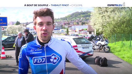 Thibaut Pinot (Fdj) en reconnaissance à Vesoul du parcours des championnats de france route 2016