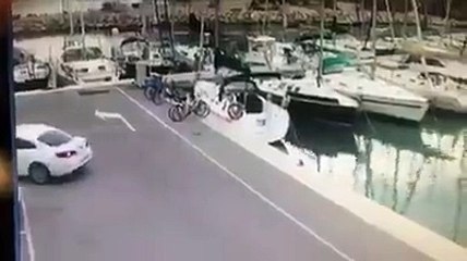 car swimming water like a boat very interesting video