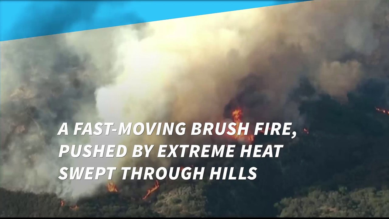 California wild fire damages homes, prompting evacuations