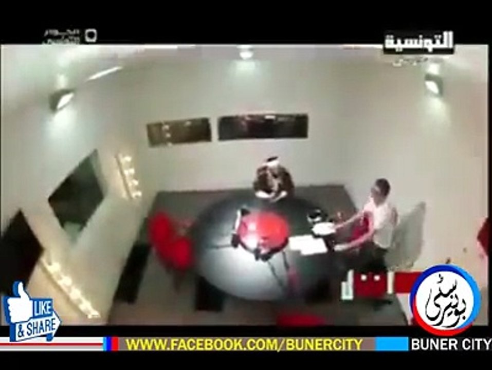 Earth quake during live tv programme...