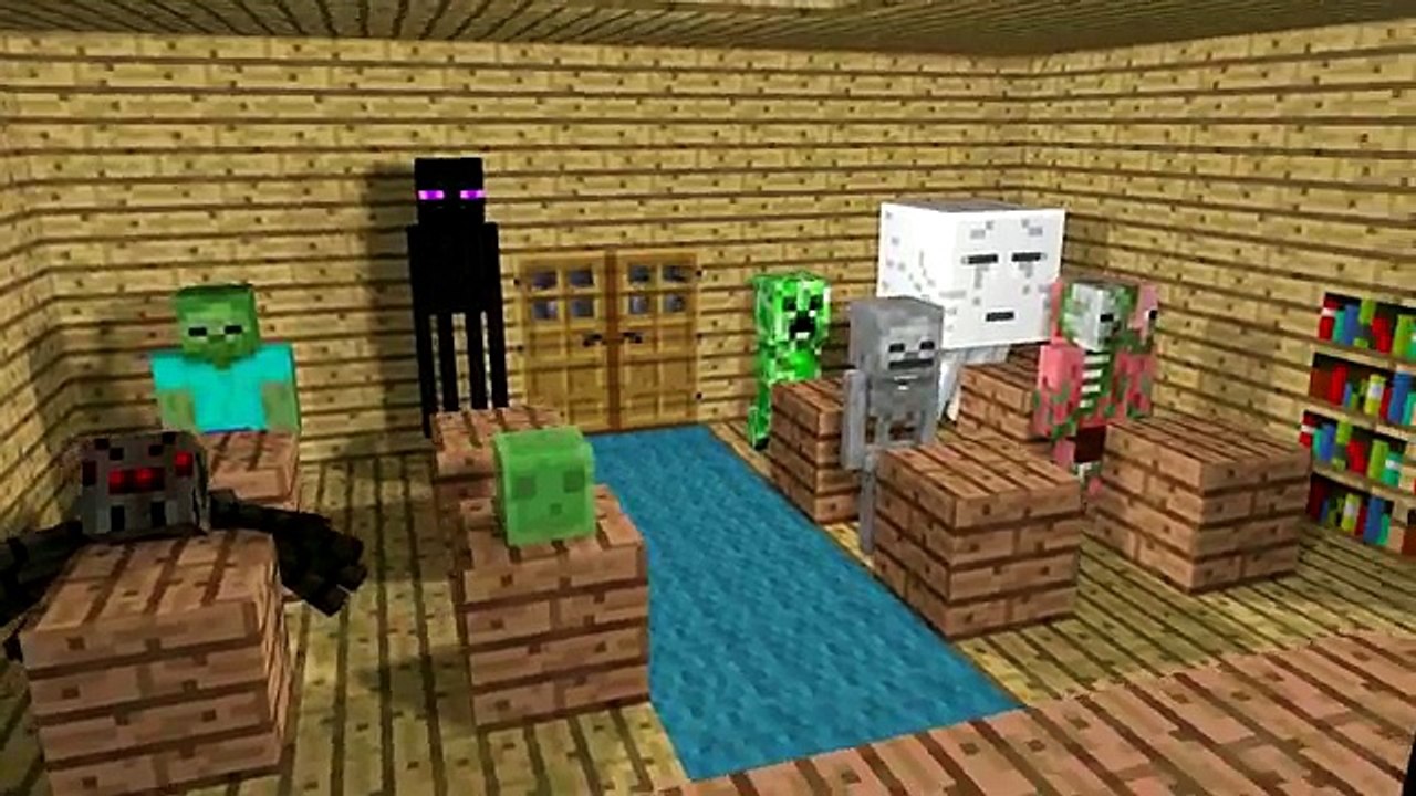 Monster School Farming Minecraft Animation video