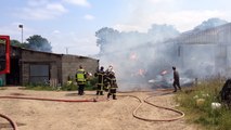 Incendie d'un hangar