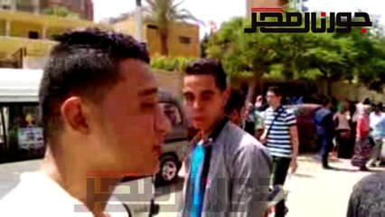طلاب الثانوية العامة بالقليوبية : امتحان العربي سهل