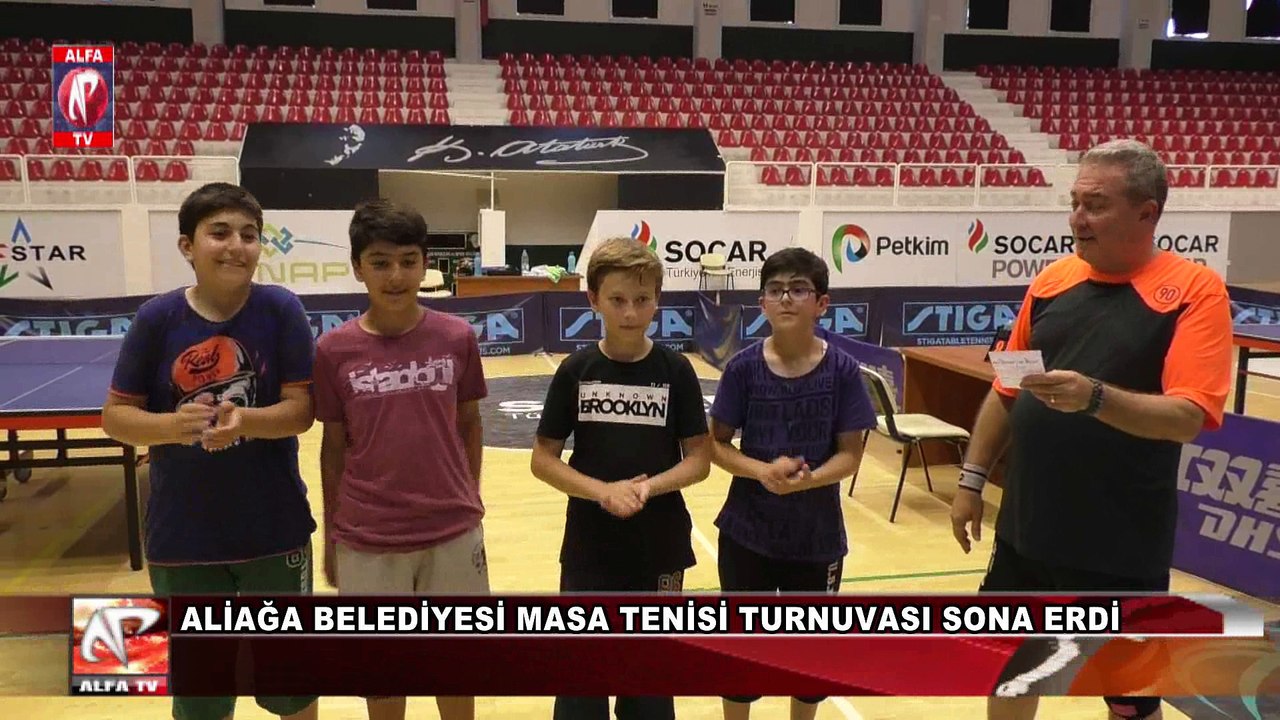 Aliağa Belediyesi Masa Tenisi Turnuvası Sona Erdi