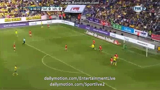 Zlatan Ibrahimovic Fantastic CURVE SHOOT CHANCE Sweden 0-0 Wales