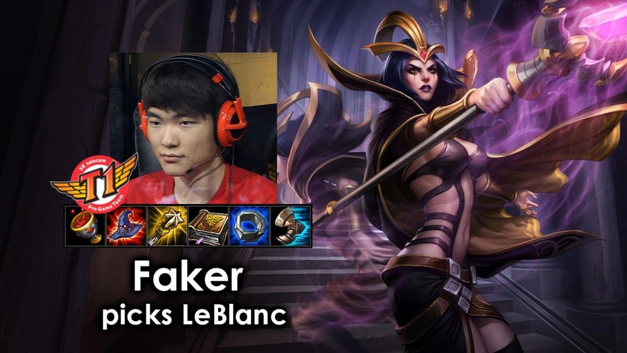League Of Legends Pro Highlight FAKER LEBLANC HIGHLIGHTS   14 4 7