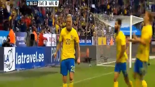John Guidetti Goal • Sweden vs Wales 3-0 • International Friendlies 5 6 2016