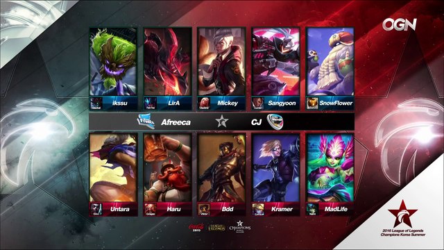 2016 LCK Summer - Group Stage - W2D6: CJ Entus vs Afreeca Freecs (Game 2)
