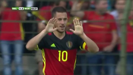 Eden Hazard Header Goal vs Norway (2-2) HD