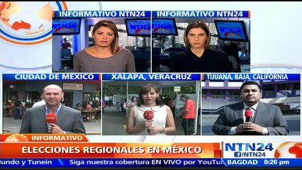 Enrique Peña Nieto informa que elecciones regionales en México se realizan "con normalidad" y "sin incidentes mayores"