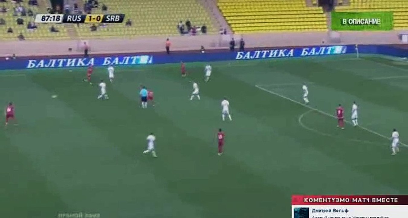 Aleksandar Mitrovic Goal HD - Serbia 1-1 Russia - 05-06-2016