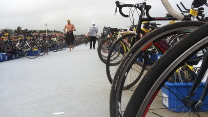 Triathlon de Deauville : de la nage au vélo