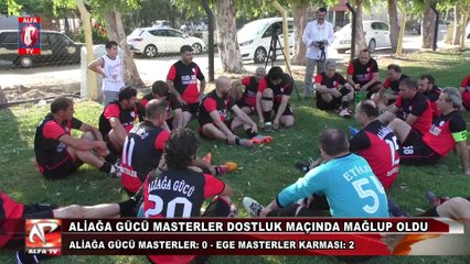 Aliağa Gücü Masterler Dostluk Maçında Mağlup Oldu: 0-2