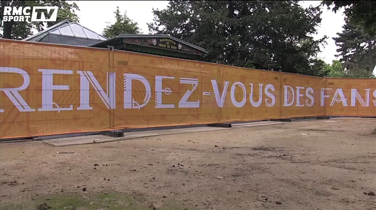 La Fan Zone de Paris prend forme
