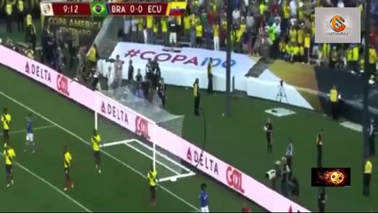 ملخص مباراة البرازيل والأكوادور 0-0 كوبا أمريكا 2016