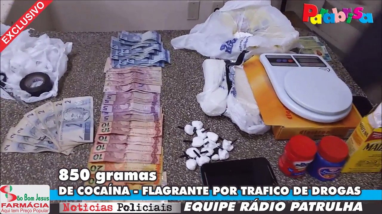 RADIO PATRULHA PRENDE TRAFICANTE COM 850 GRAMAS DE COCAÍNA