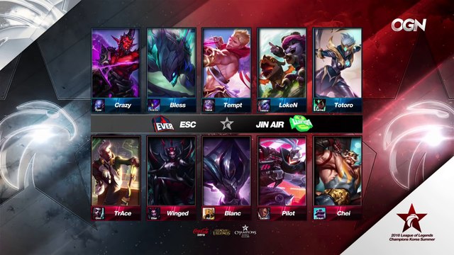 2016 LCK Summer - Group Stage - W2D2: ESC Ever vs Jin Air Green Wings (Game 1)
