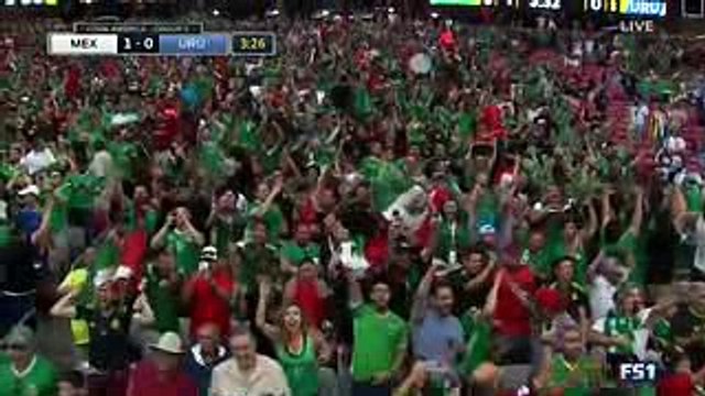 Hector Herrera Goal - Mexico vs Uruguay 1-0 06-06-2016
