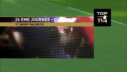 TOP 14 - Racing 92 - Montpellier : 40-25 - Essai 1 Juan IMHOFF (RAC) - J26 - Saison 2015-2016