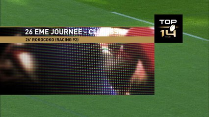 TOP 14 - Racing 92 - Montpellier : 40-25 - Essai Joe ROKOCOKO (RAC) - J26 - Saison 2015-2016