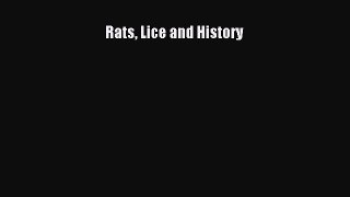 Read Rats Lice and History Ebook Free