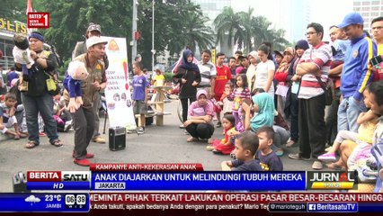 Aksi Pendongeng Tolak Kekerasan Seksual Anak