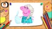 Peppa Pig y Elsa Kristoff Anna Olaf Disney Frozen   Halloween La Cerdita En Español PequeTV